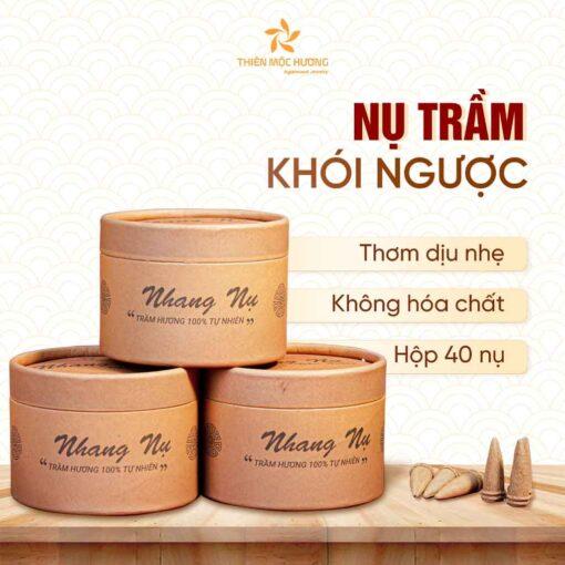 Nụ trầm hương khói ngược, Cây 12 năm Loại Thường – Hộp 40 nụ